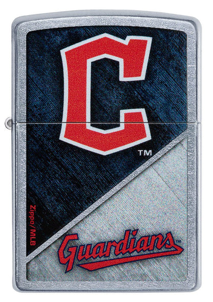 Zippo MLB Cleveland Guardians Baseball Team, Street Chrome Lighter #49729