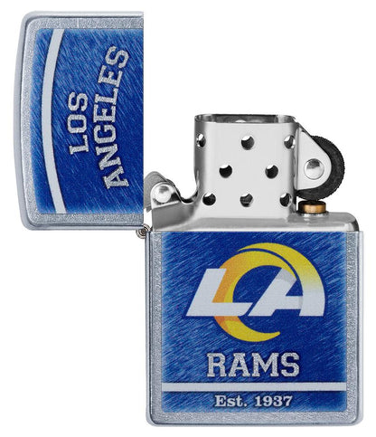 Zippo NFL Los Angeles Rams Football Team, Street Chrome Windproof Lighter #29949