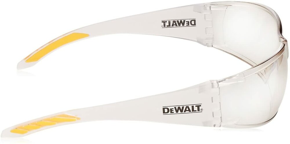 DeWalt Rotex Safety Glasses, Clear Frame, Wraparound I/O Mirror Lens #DPG103-9D