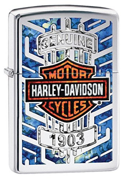 Zippo Harley-Davidson 1903 Fusion Lighter, High Polish Chrome #29159