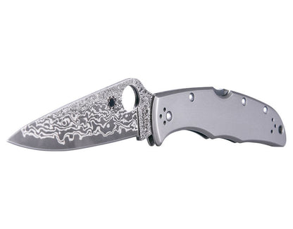 Spyderco Endura 4, Titanium Damascus, 97mm Blade, Made In Japan #C10TIPD