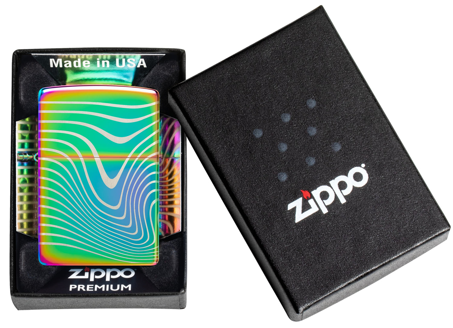 Zippo Multi Color Pattern, Laser 360 Lighter #48775