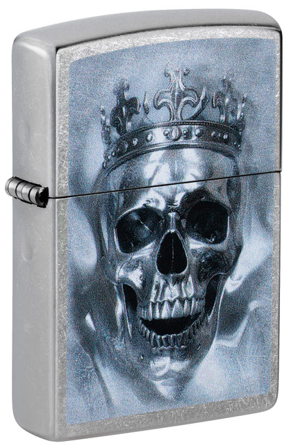 Zippo Skull King, Street Chrome Lighter #47258