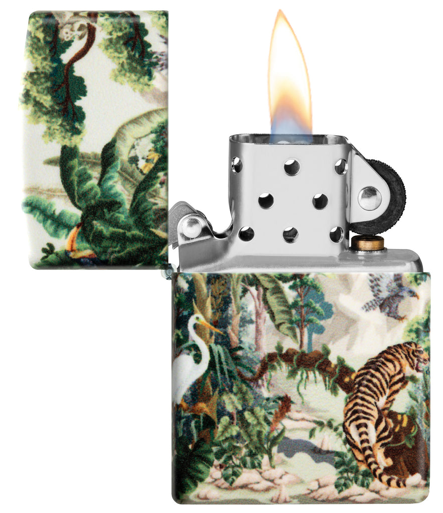 Zippo Tropical Jungle Design. 540 Color Lighter #46016