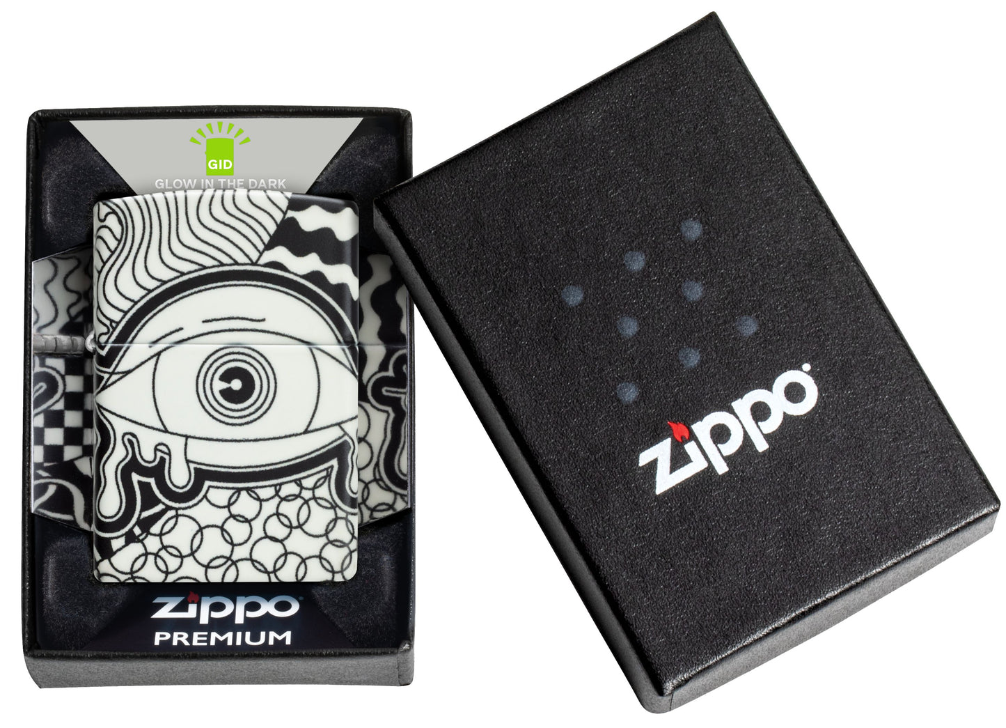 Zippo Psychedelic Eye Glow in the Dark 540 Design Lighter #46428