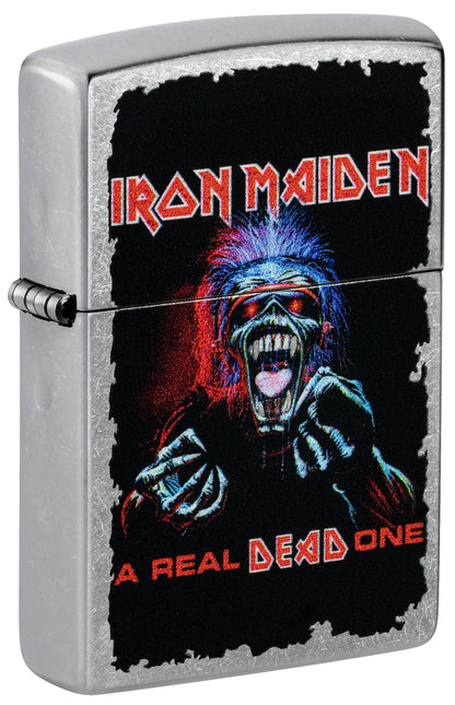 Zippo Iron Maiden A Real Dead One, Street Chrome Lighter #47243