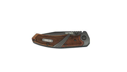 Old Timer Wood Ti-Nitride S.A Folding Knife #1189730