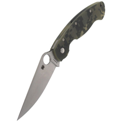 Spyderco Military Model G-10 Camo Knife #C36GPCMO