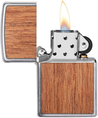 Zippo WOODCHUCK Mahogany Finish Lighter #49038