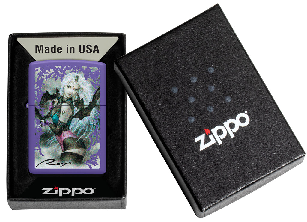 Zippo Luis Royo Malefic Design, Purple Matte Lighter #48963
