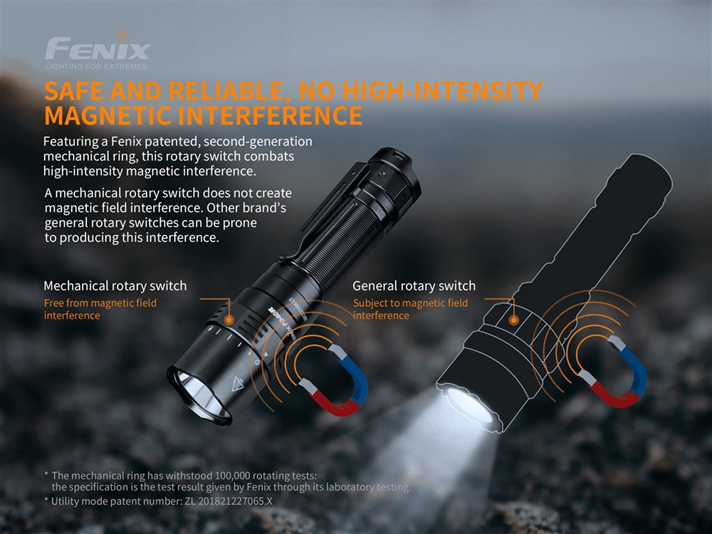 Fenix Portable High Intensity Flashlight, 3000 Lumens #PD40RV2