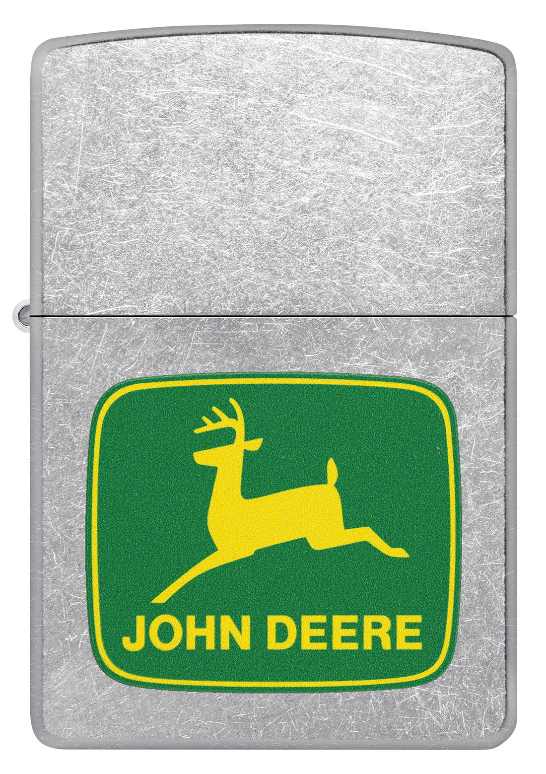 Zippo John Deere Leaping Deer Design, Street Chrome Finish Lighter #46764