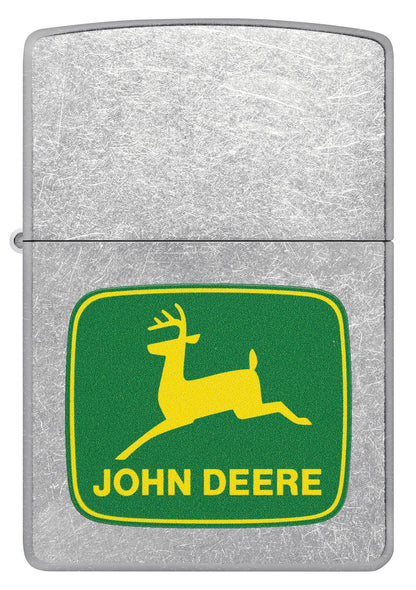 Zippo John Deere Leaping Deer Design, Street Chrome Finish Lighter #46764