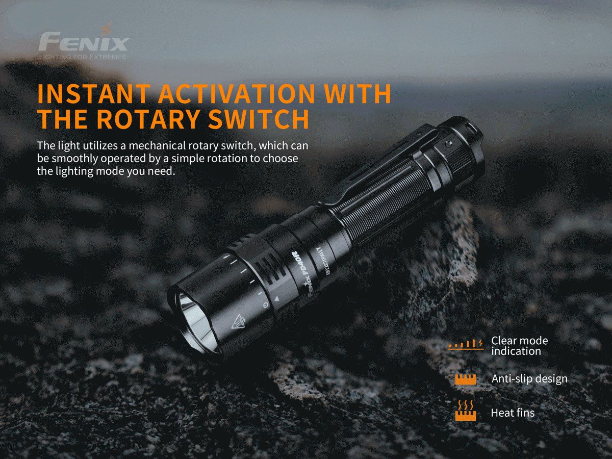 Fenix Portable High Intensity Flashlight, 3000 Lumens #PD40RV2