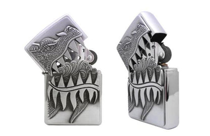 Zippo Fire Breathing Dragon Emblem Lighter #28969