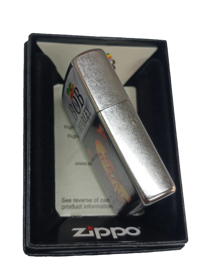 Zippo Bob Marley Design, Street Chrome Lighter #46994