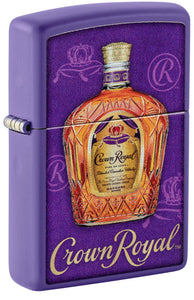 Zippo Crown Royal Whiskey, Purple Matte Color Image Lighter #48749