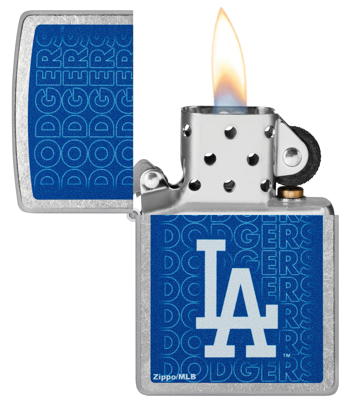 Zippo MLB Los Angeles Dodgers, Street Chrome Lighter #46543