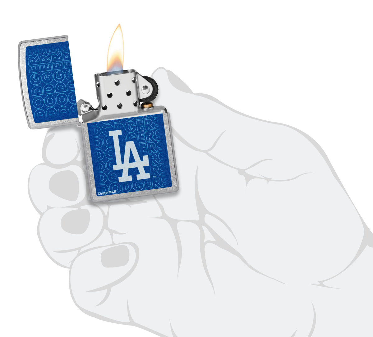 Zippo MLB Los Angeles Dodgers, Street Chrome Lighter #46543