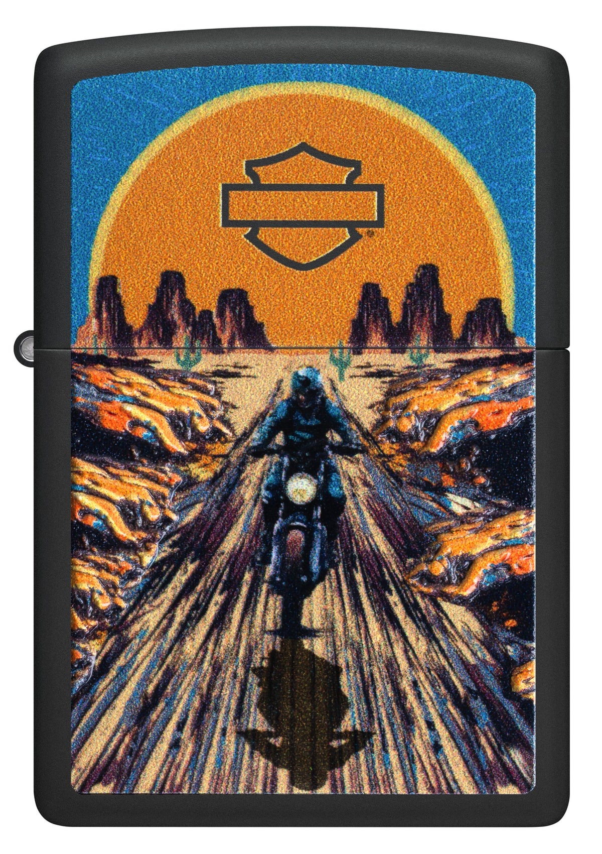 Zippo Harley-Davidson Desert Ride, Black Matte Lighter #46861