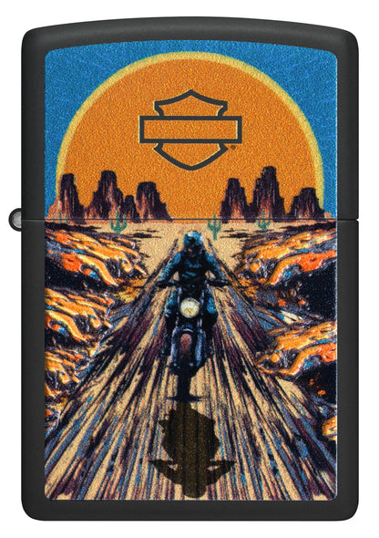 Zippo Harley-Davidson Desert Ride, Black Matte Lighter #46861