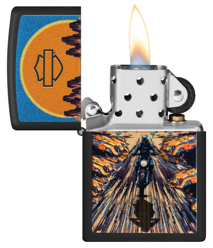 Zippo Harley-Davidson Desert Ride, Black Matte Lighter #46861