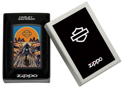 Zippo Harley-Davidson Desert Ride, Black Matte Lighter #46861