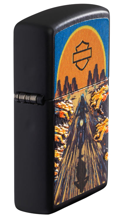 Zippo Harley-Davidson Desert Ride, Black Matte Lighter #46861