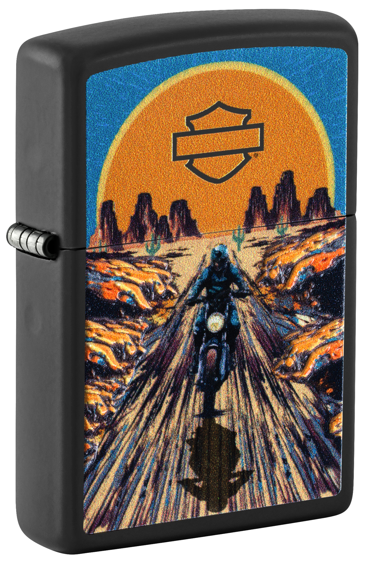 Zippo Harley-Davidson Desert Ride, Black Matte Lighter #46861