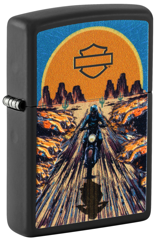Zippo Harley-Davidson Desert Ride, Black Matte Lighter #46861
