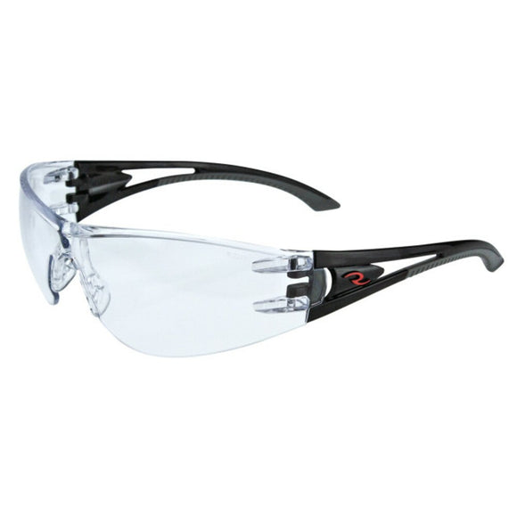Radians Optima Safety Glasses, Black Frame, Clear Lens #OP1010ID