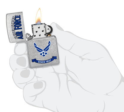 Zippo US Air Force, Street Chrome Lighter #47089