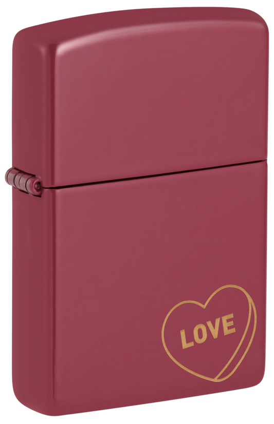 Zippo Love Candy Heart Design, Brick Finish Lighter #48494