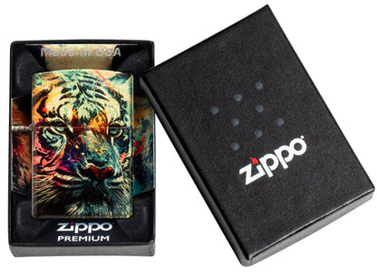 Zippo Painted Tiger 540 Fusion Design Lighter #46145