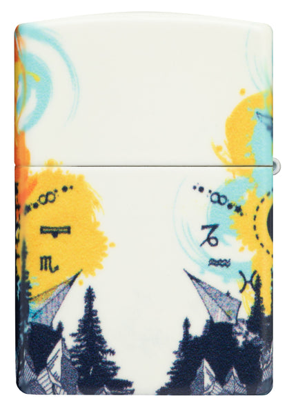 Zippo Compass Design, Glow-in-the-Dark Green Lighter #49805