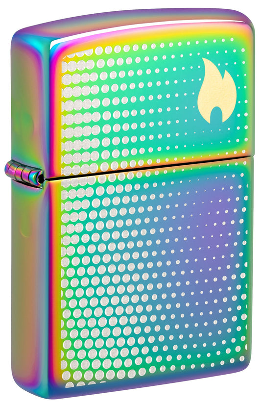 Zippo Dots and Flame Design, Multi Color Lighter #46569