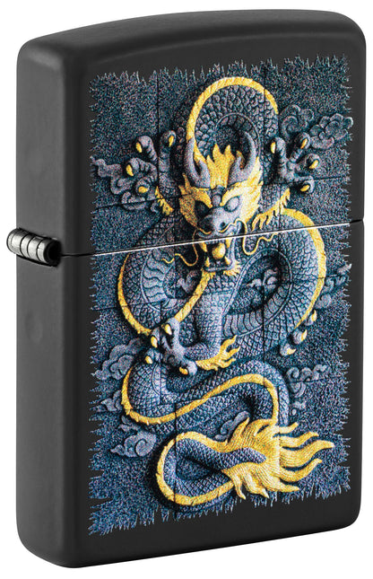 Zippo Asian Dragon Artwork, Black Matte Lighter #47181