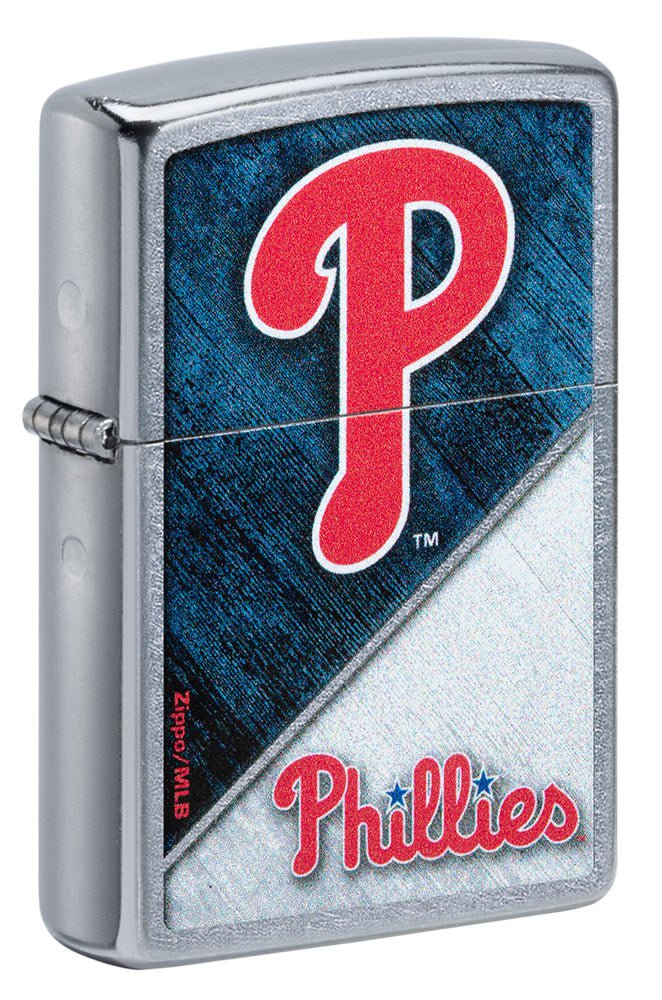 Zippo MLB Philadelphia Phillies Baseball Team Street Chrome Lighter #49744