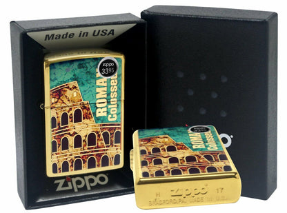 Zippo Roman Colosseium Design, Windproof Lighter #29497