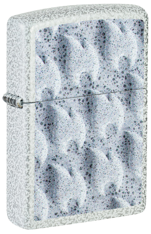 Zippo Frozen Flames Design, Glacier Finish Lighter #46599