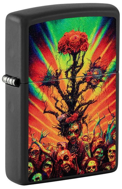 Zippo Abstract Zombie Design, Black Matte Lighter #48956