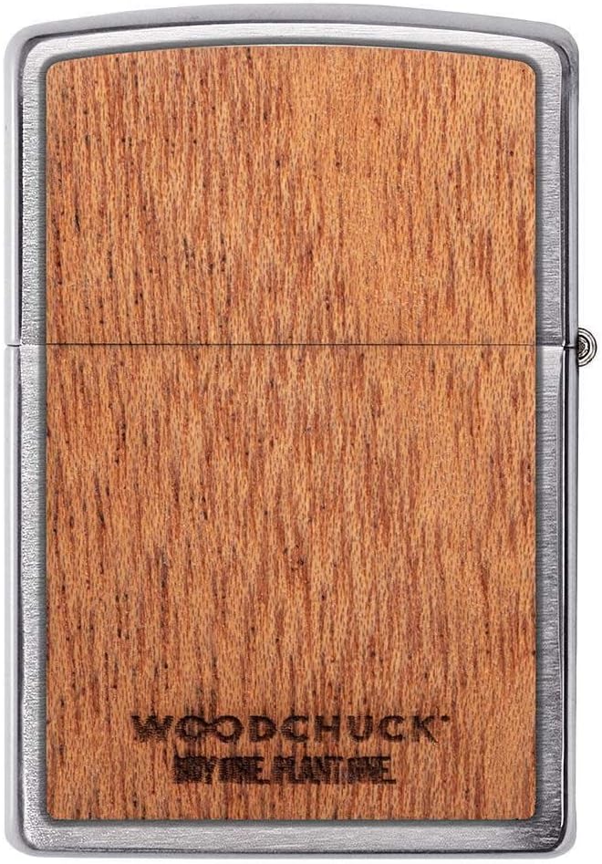 Zippo WOODCHUCK Mahogany Finish Lighter #49038