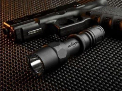 Surefire Combat Flashlight, 320 Lumens High-Output LED, Black #G2ZX-C-BK