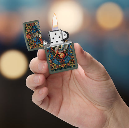 Zippo Griffin, Green Matte Lighter #47261