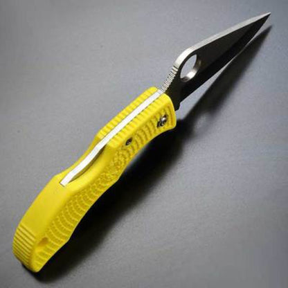 Spyderco Ladybug 3 Salt Knife, Folding Plain Blade, FRN Handle, Yellow #LYLP3