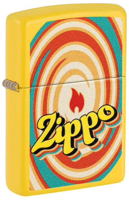 Zippo Swirls Design, Sunflower Yellow Lighter #46570