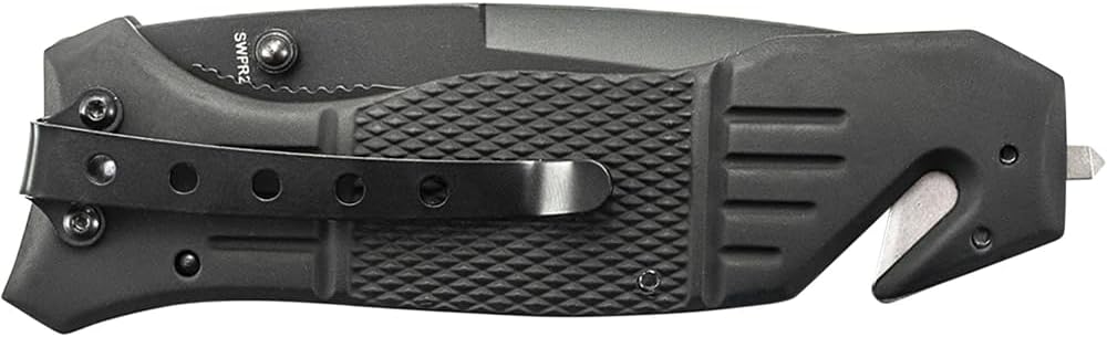 Smith and Wesson Extreme Ops 1st Response Black- TB Folding Knife #SWFR2SCP