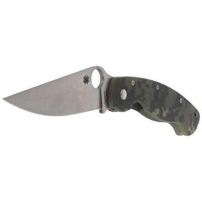 Spyderco Military Model G-10 Camo Knife #C36GPCMO