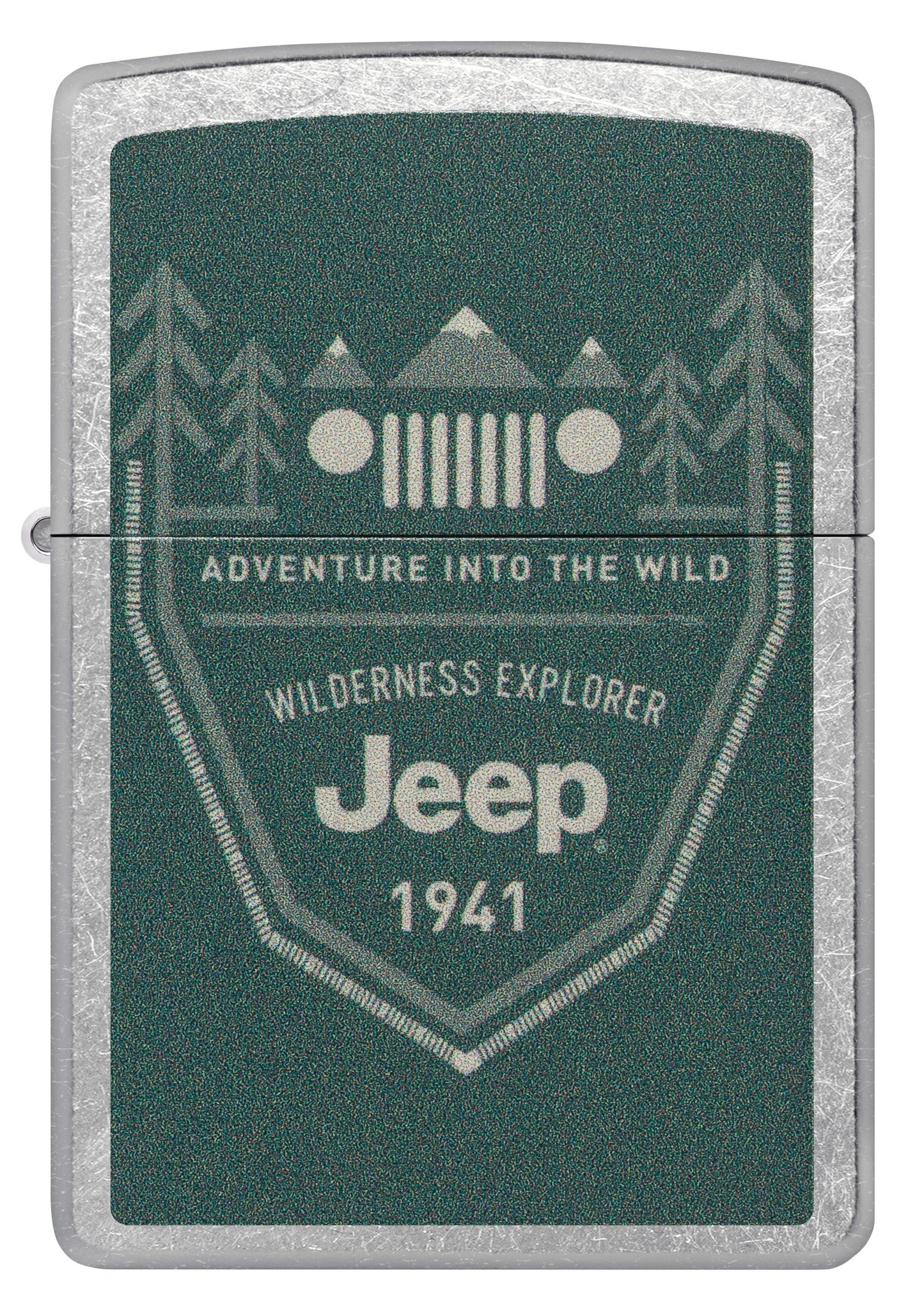 Zippo Jeep Wilderness Explorer, Street Chrome Color Image Lighter #48766