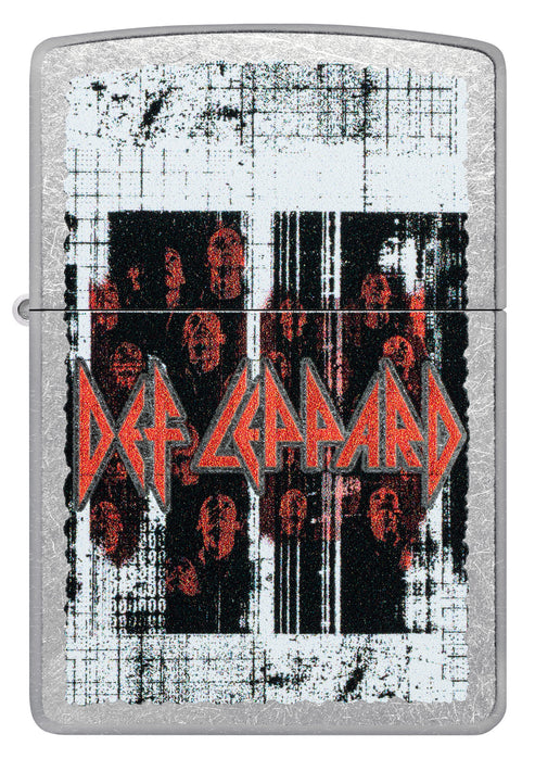 Zippo Def Leppard Logo Design, Street Chrome Finish Lighter #46742